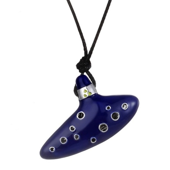 Jewelry - Legend of Zelda Blue Ocarina Pendant Necklace Jewelry - Legend of Zelda Blue Ocarina Pendant Necklace